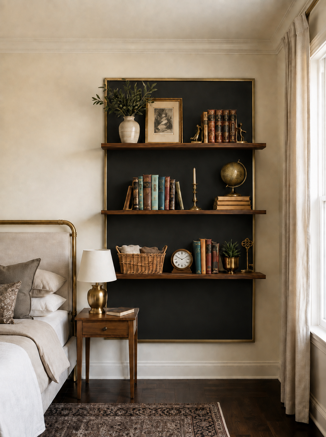 Bedroom bedside wall panel